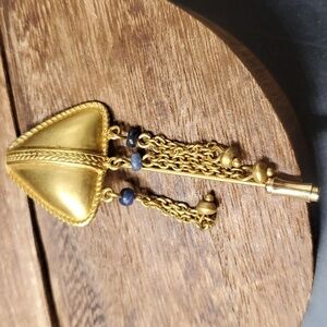 D&C pin B505 antique gold filled ancient pin‎ collectible